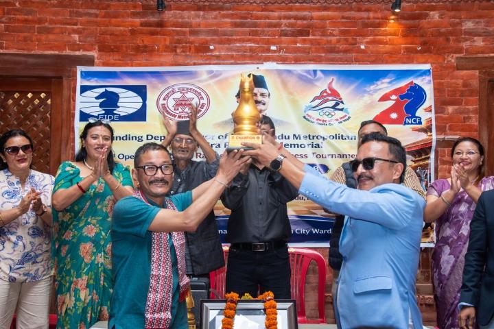  नविन्द्रराज जोशी स्मृति फिडे ‍रयापिड चेसमा बने राजेन्द्र बज्राचार्य विजेता